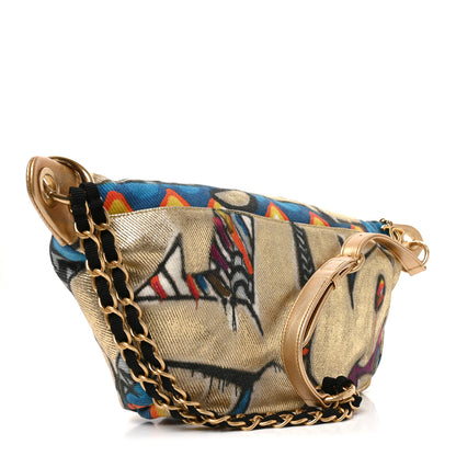 Chanel Graffiti Printed Canvas Street Spirit Waist Belt Bag Multicolor 3 of 10