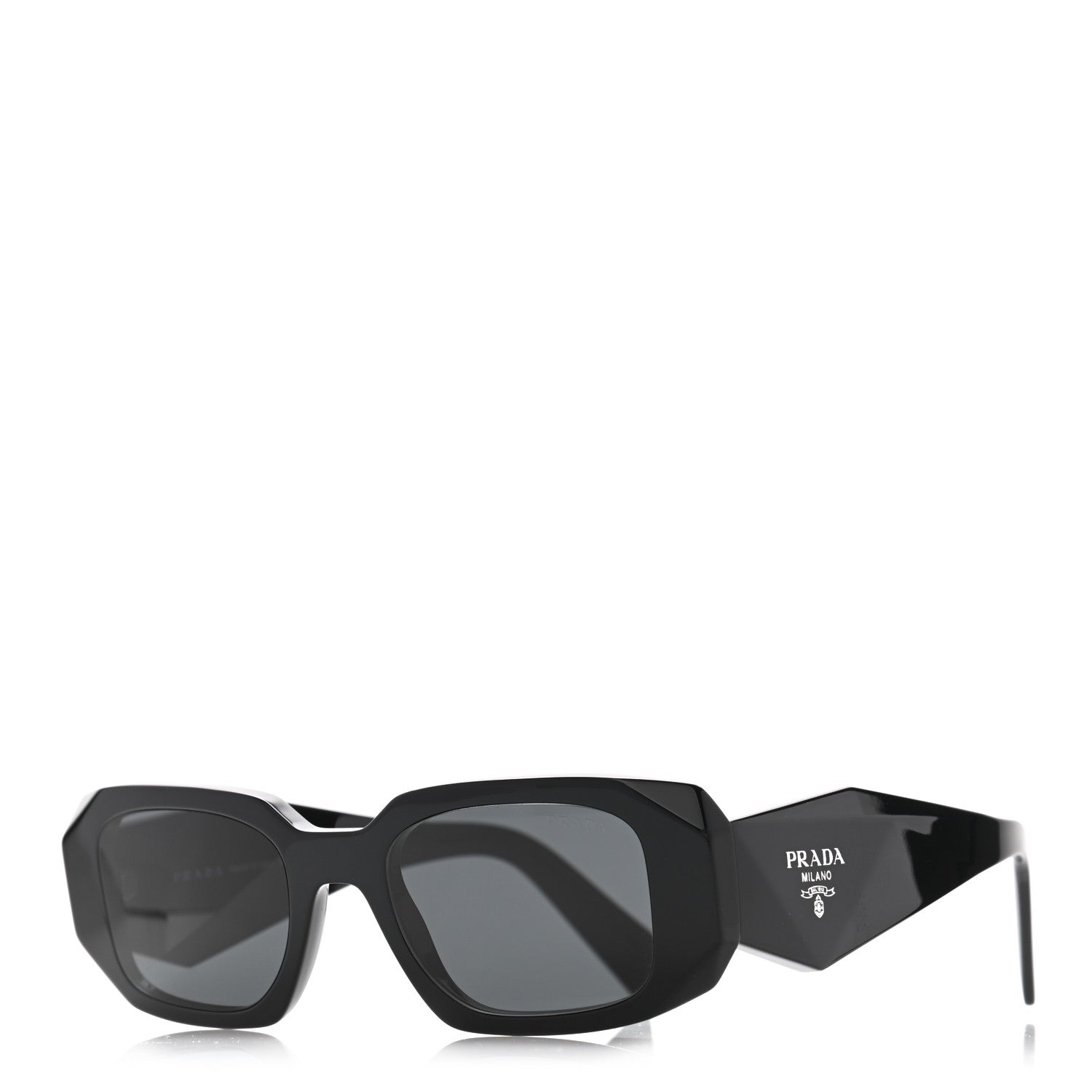 Prada Acetate Symbole Sunglasses SPR 17W Black 1 of 7