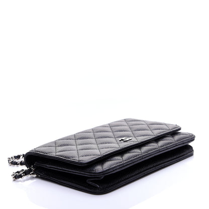 Chanel Caviar Quilted Wallet On Chain WOC Black 4 of 11