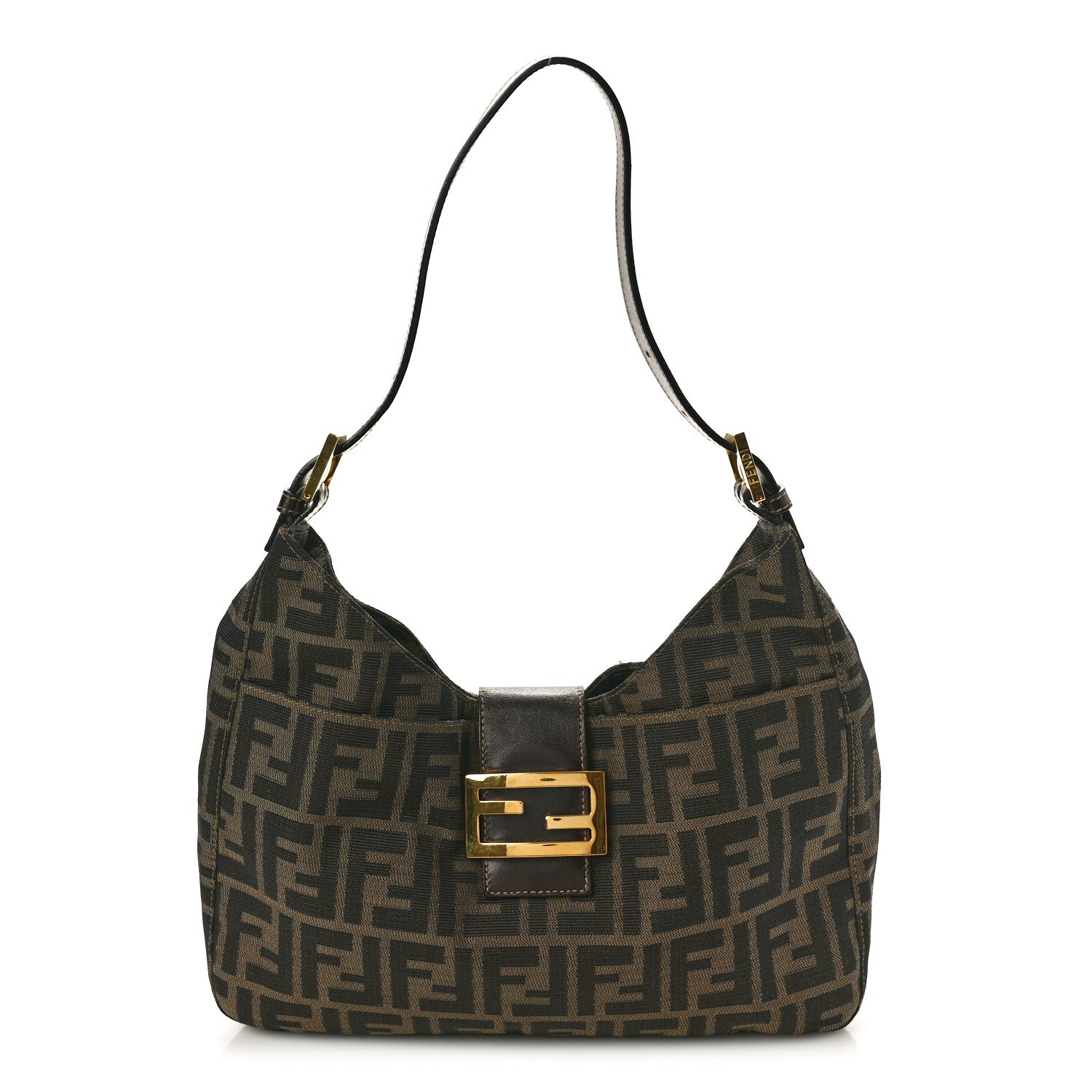 Fendi Zucca Hobo Tobacco 1 of 9