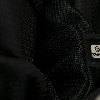 Chanel Calfskin Quilted XXL Travel Flap Bag Black 7 of 11