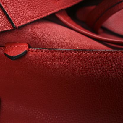 Celine Soft Grained Calfskin Medium Belt Cabas Phantom Coquelicot 7 of 16