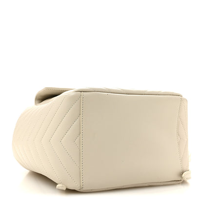 Saint Laurent Lambskin Matelasse Monogram Joe Backpack Cream 4 of 11