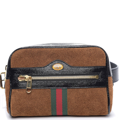 Gucci Suede Small Ophidia Belt Bag 85 34 Brown 8 of 8