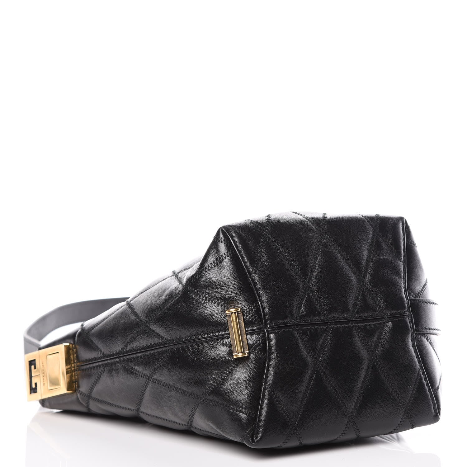 Givenchy Lambskin Quilted Mini GV Bucket Bag Black 4 of 9