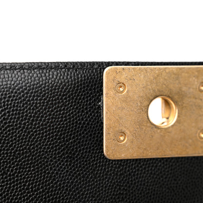 Chanel Caviar Quilted Medium Boy Flap Black 12 of 12