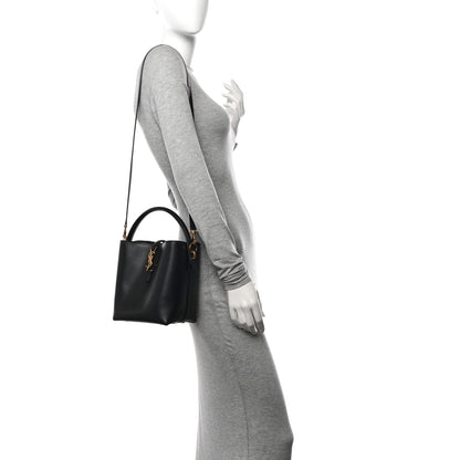 Saint Laurent Shiny Calfskin Le 37 Bucket Bag Black 2 of 9