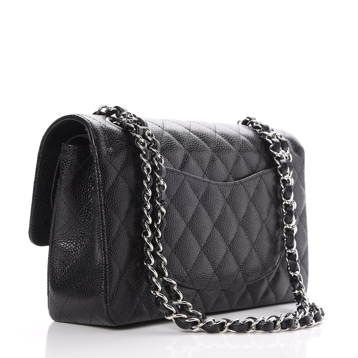 Chanel Caviar Quilted Medium Double Flap Black 3 of 8