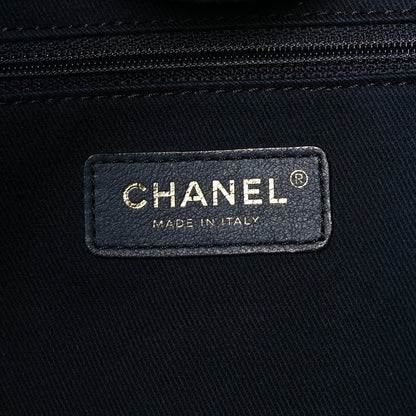 Chanel Mixed Fibers Large Deauville Tote Blue 6 of 11