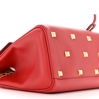 Salvatore Ferragamo Calfskin The Studio Bag Red 9 of 10