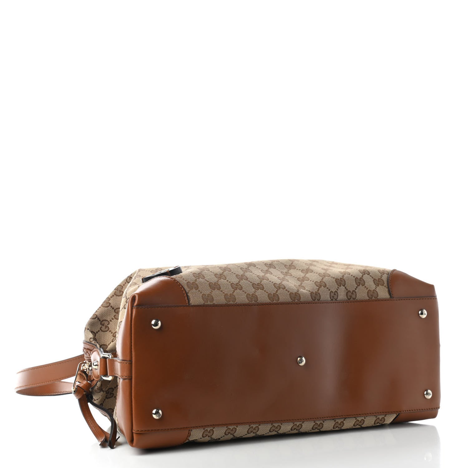 Gucci Monogram Small Brick Lane Boston Light Brown 3 of 8