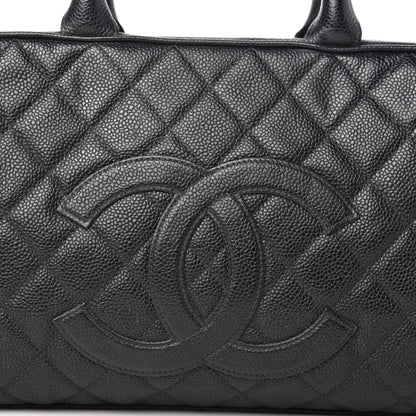 Chanel Caviar Quilted Large Bowler Black 10 of 10