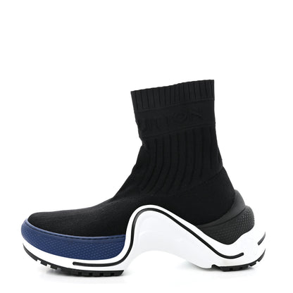 Louis Vuitton Stretch Textile LV Archlight Sneaker Boots 37.5 Black Blue 1 of 18