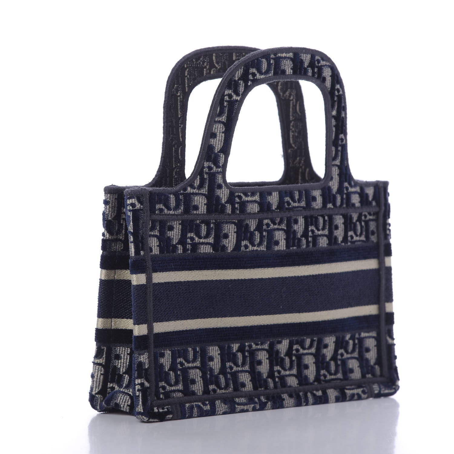 Christian Dior Oblique Mini Book Tote Blue Multicolor 1 of 8