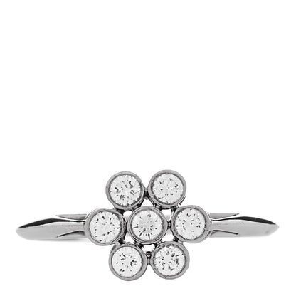 Tiffany Platinum Diamond Enchant Flower Ring 48 4.5 1 of 5