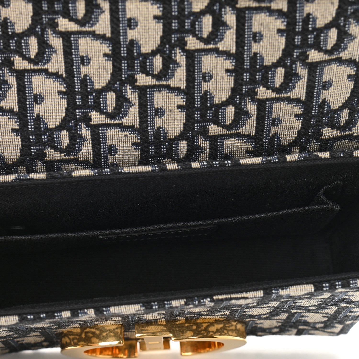 Christian Dior Oblique 30 Montaigne Box Bag Blue 5 of 10