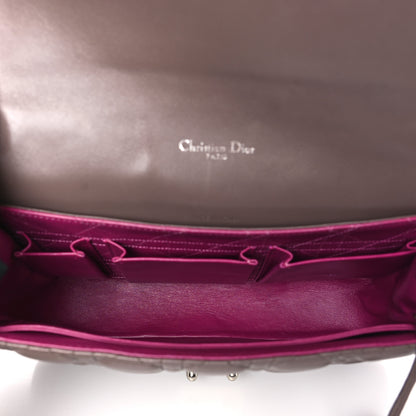 Christian Dior Lambskin Cannage Medium Miss Dior Flap Taupe 6 of 10