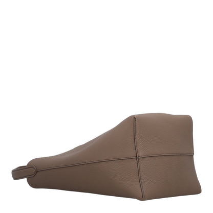 The Row Grained Calfskin Medium N/S Park Tote Smoked Taupe 3 of 9