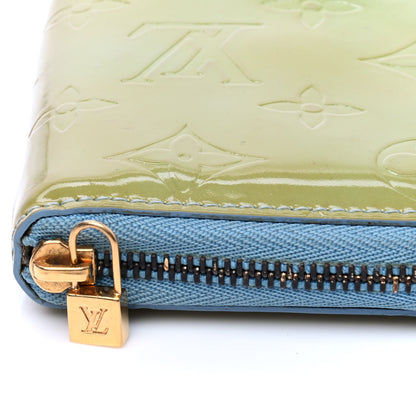 Louis Vuitton Vernis Broome Zip Wallet Baby Blue 5 of 6