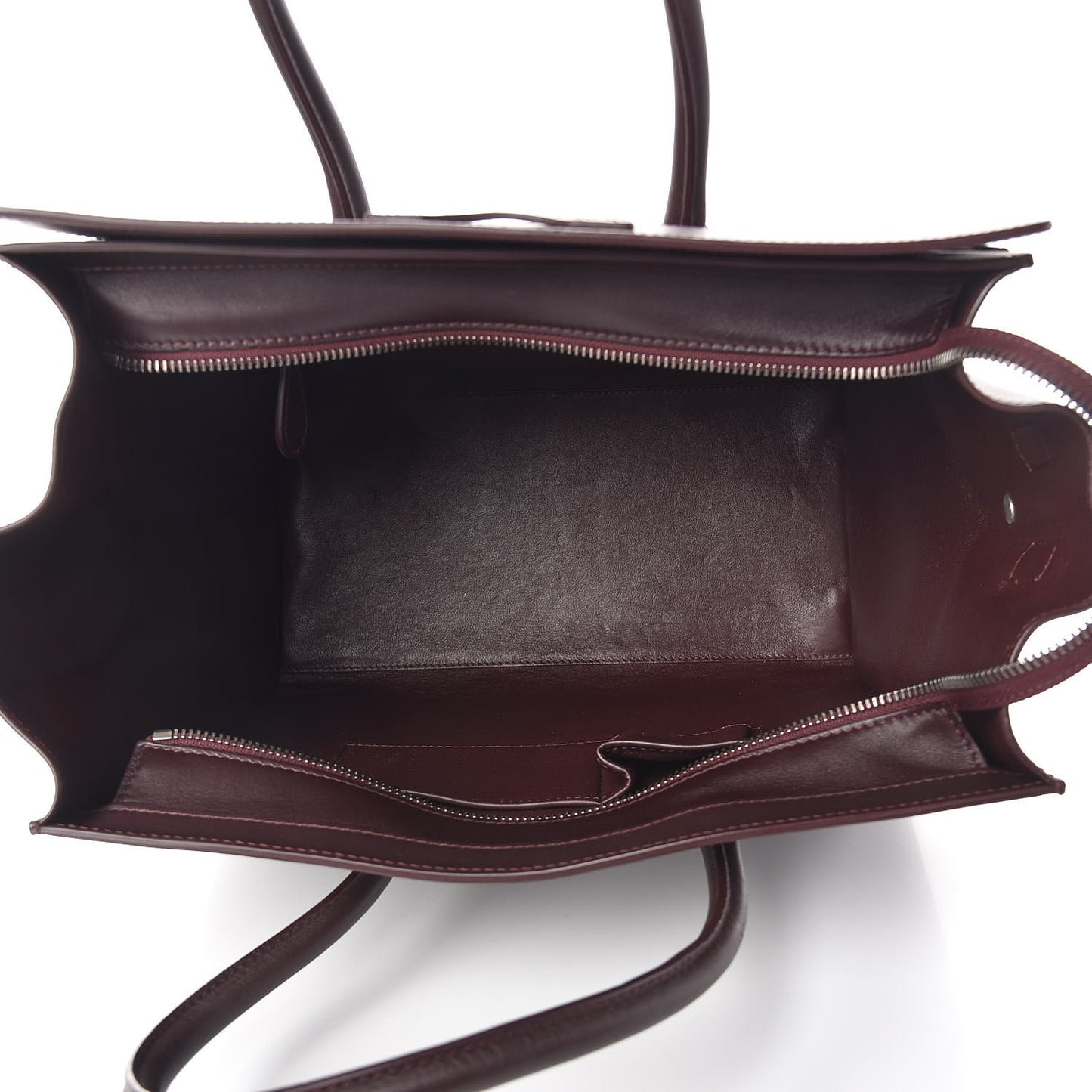 Smooth Calfskin Small Luggage Burgundy