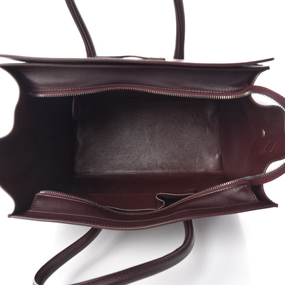 Celine Smooth Calfskin Small Luggage Burgundy 5 of 17