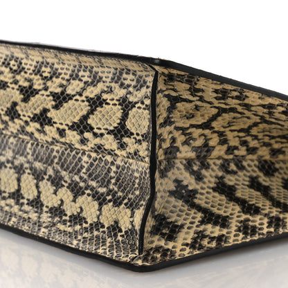 Gucci Snakeskin Medium Sylvie Top Handle Roccia 10 of 10