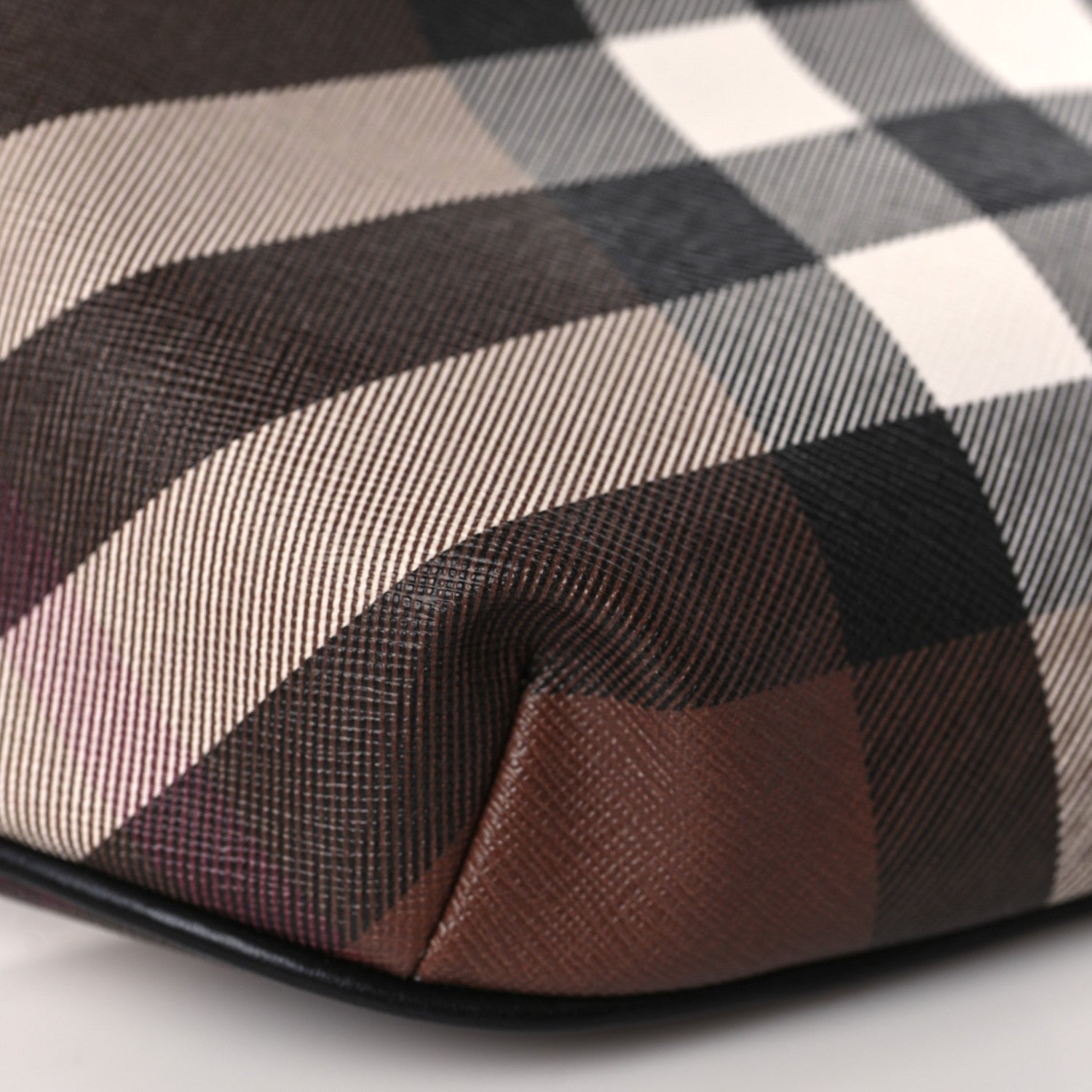 Burberry E-canvas Check Bum Bag Dark Birch Brown 8 of 9