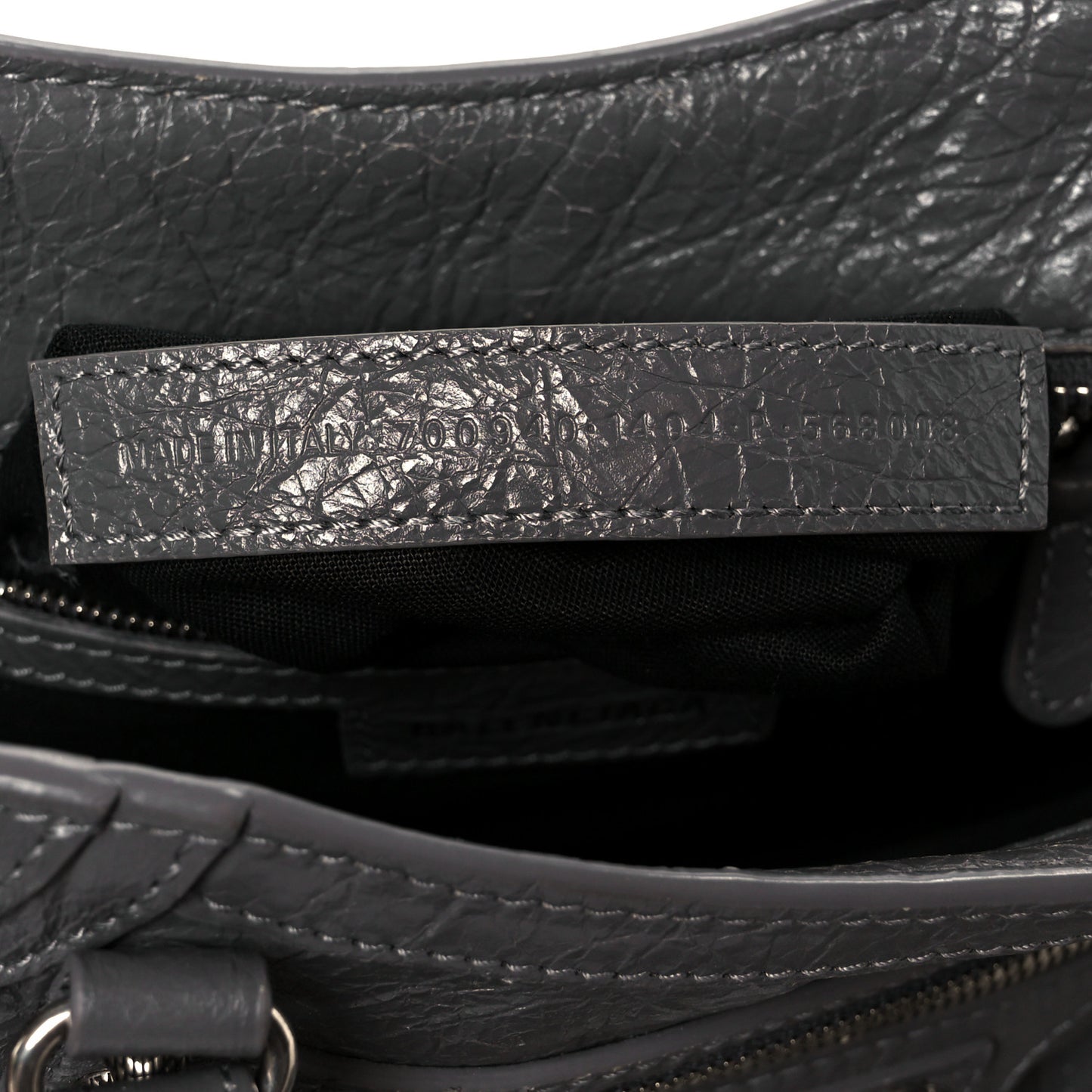 Agneau Arena Neo Cagole Handbag XS Dark Grey
