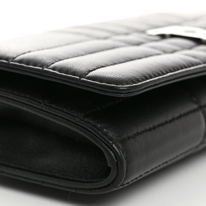 Burberry Lambskin Quilted Lola Chain Wallet Black 9 of 10