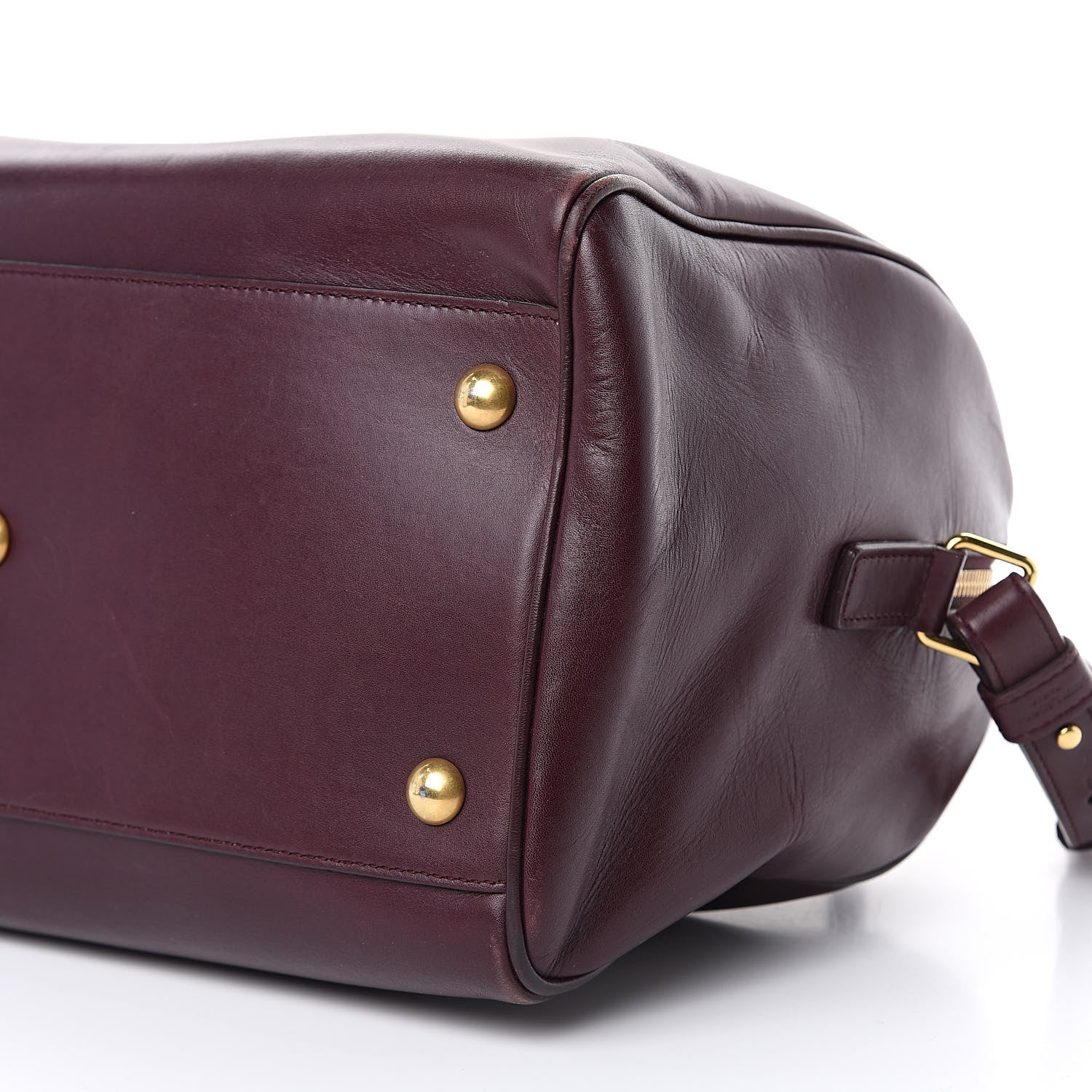 Saint Laurent Calfskin Classic Duffle 6 Amarena 9 of 20