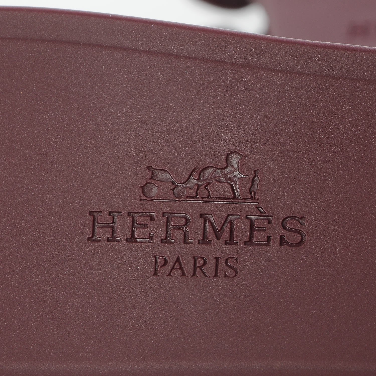 Hermes Rubber Chaine d'Ancre Rivage Sandals 37 Bordeaux 7 of 8
