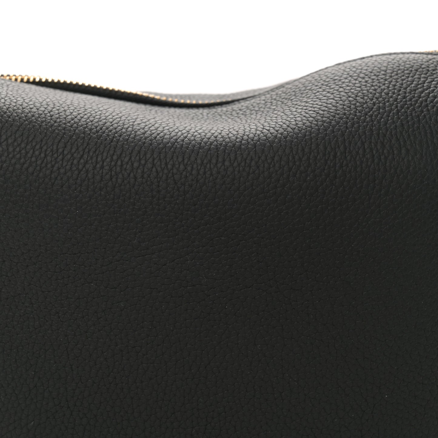 Grainy Calfskin Knight Arc Bag Black