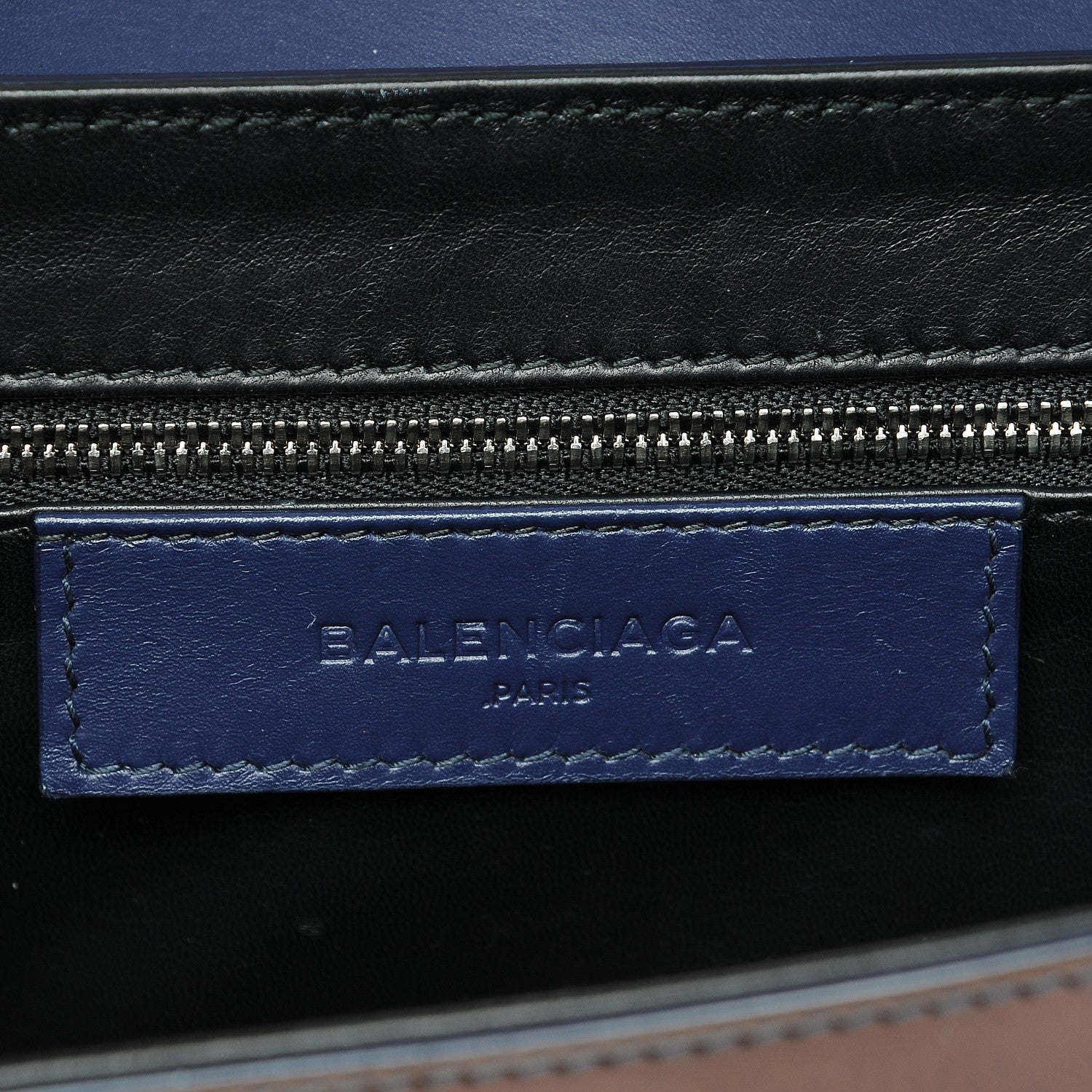Balenciaga Patent Mini Trapeze Maillon Shoulder Bag Violet 6 of 7