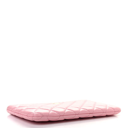 Chanel Lambskin Quilted Cosmetic Case Pink 4 of 7