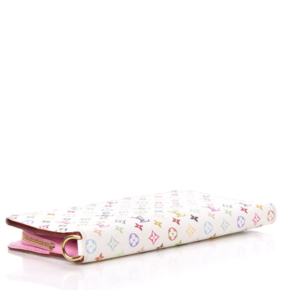 Louis Vuitton Monogram Multicolor Insolite Wallet White Litchi 4 of 10