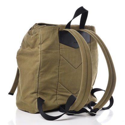 Saint Laurent Gabardine Noe Backpack Khaki 3 of 12