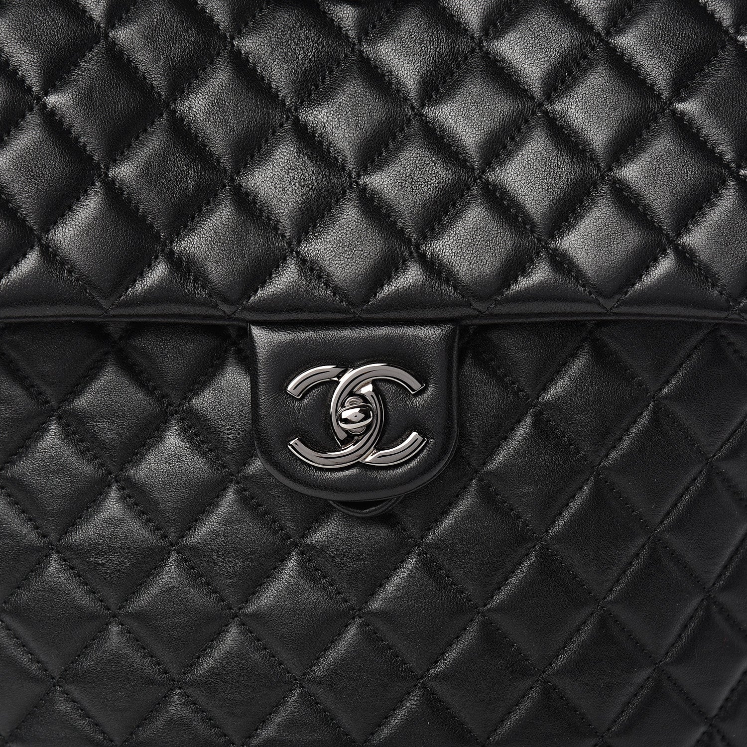 Chanel Lambskin Quilted Large Urban Spirit Backpack Black 9 of 9