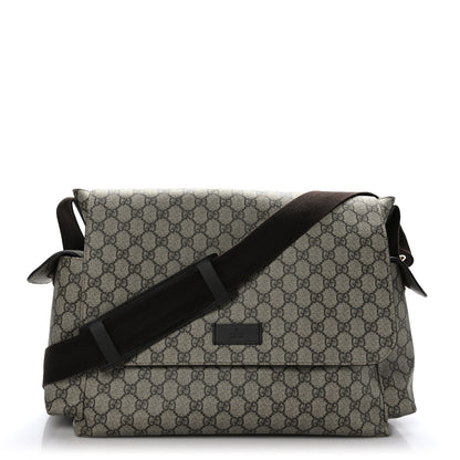 Gucci GG Plus Monogram Messenger Diaper Bag Dark Brown 1 of 9