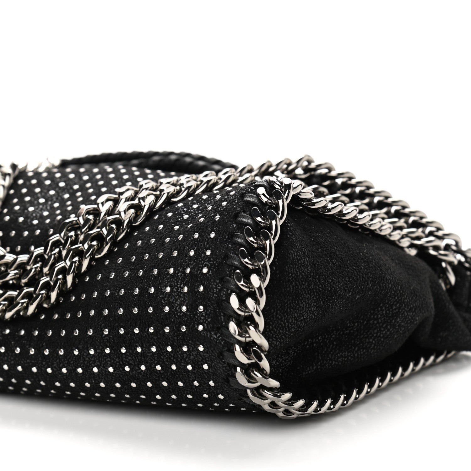 Stella McCartney Shaggy Deer All Over Studs Mini Falabella Tote Black 10 of 10