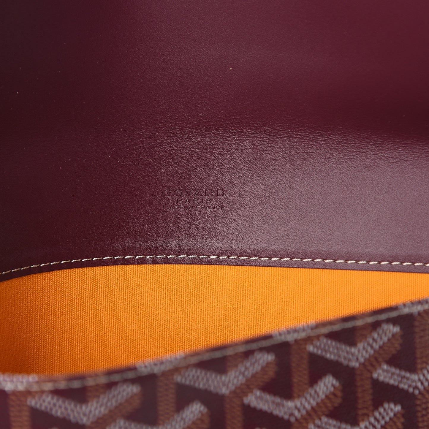 Goyardine Camondo MM Horizontal Clutch Bordeaux