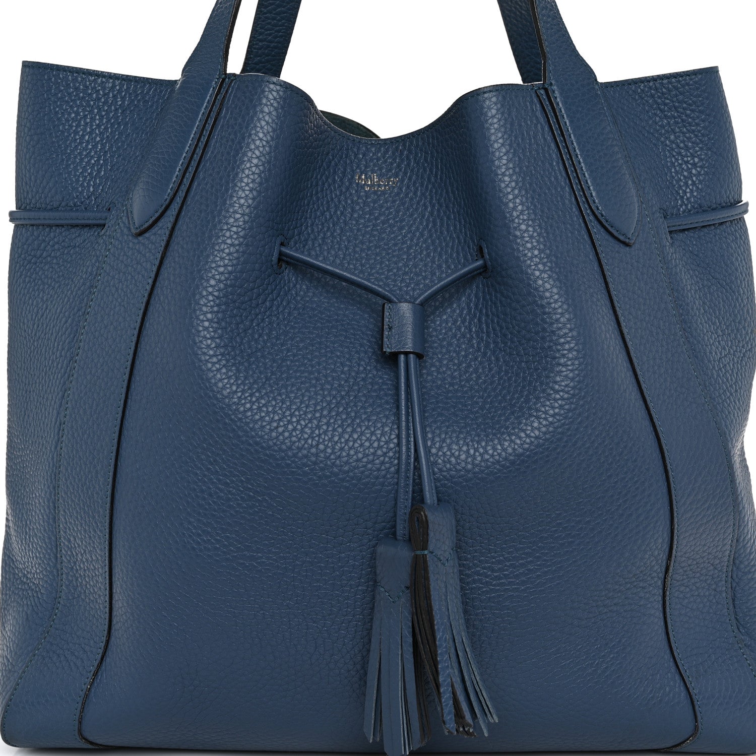 Mulberry Heavy Grain Calfskin Millie Tote Dark Blue 11 of 13