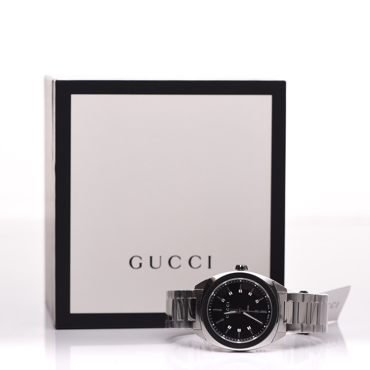 Gucci Stainless Steel 37mm GG2570 Quartz Watch Black 6 of 6