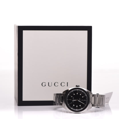 Gucci Stainless Steel 37mm GG2570 Quartz Watch Black 6 of 6