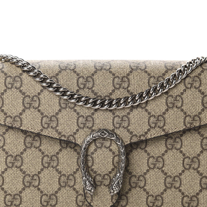 Gucci GG Supreme Monogram Mini Dionysus Chain Wallet Beige Taupe 10 of 10