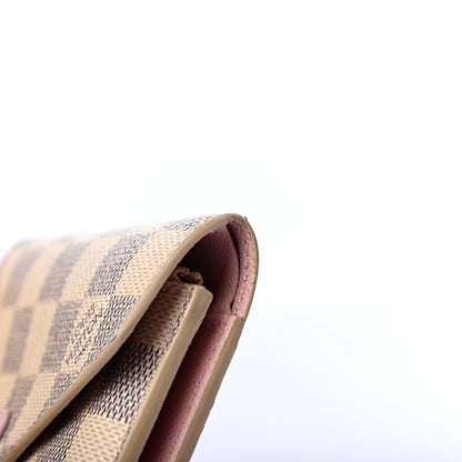 Louis Vuitton Damier Azur Victorine Wallet Rose Ballerine 6 of 6