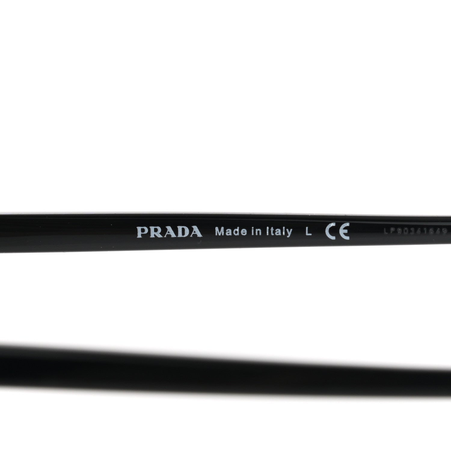 Prada Acetate Pillow Cat Eye Sunglasses SPR 03X Black 7 of 8
