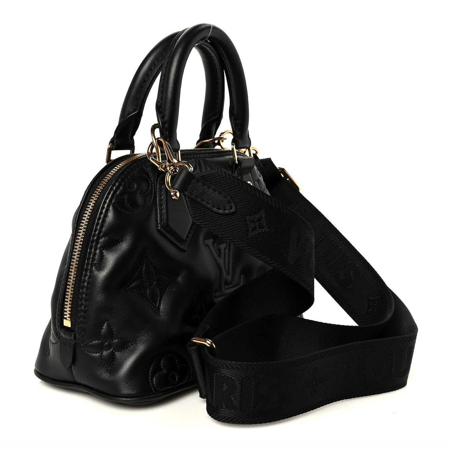 Calfskin Bubblegram Alma BB Black