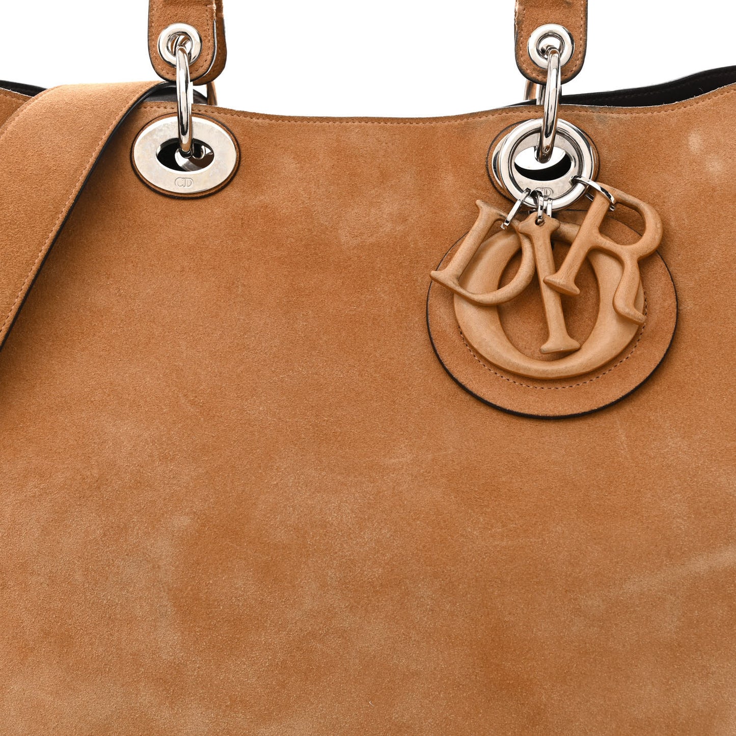 Suede Medium Diorissimo Tote Brown