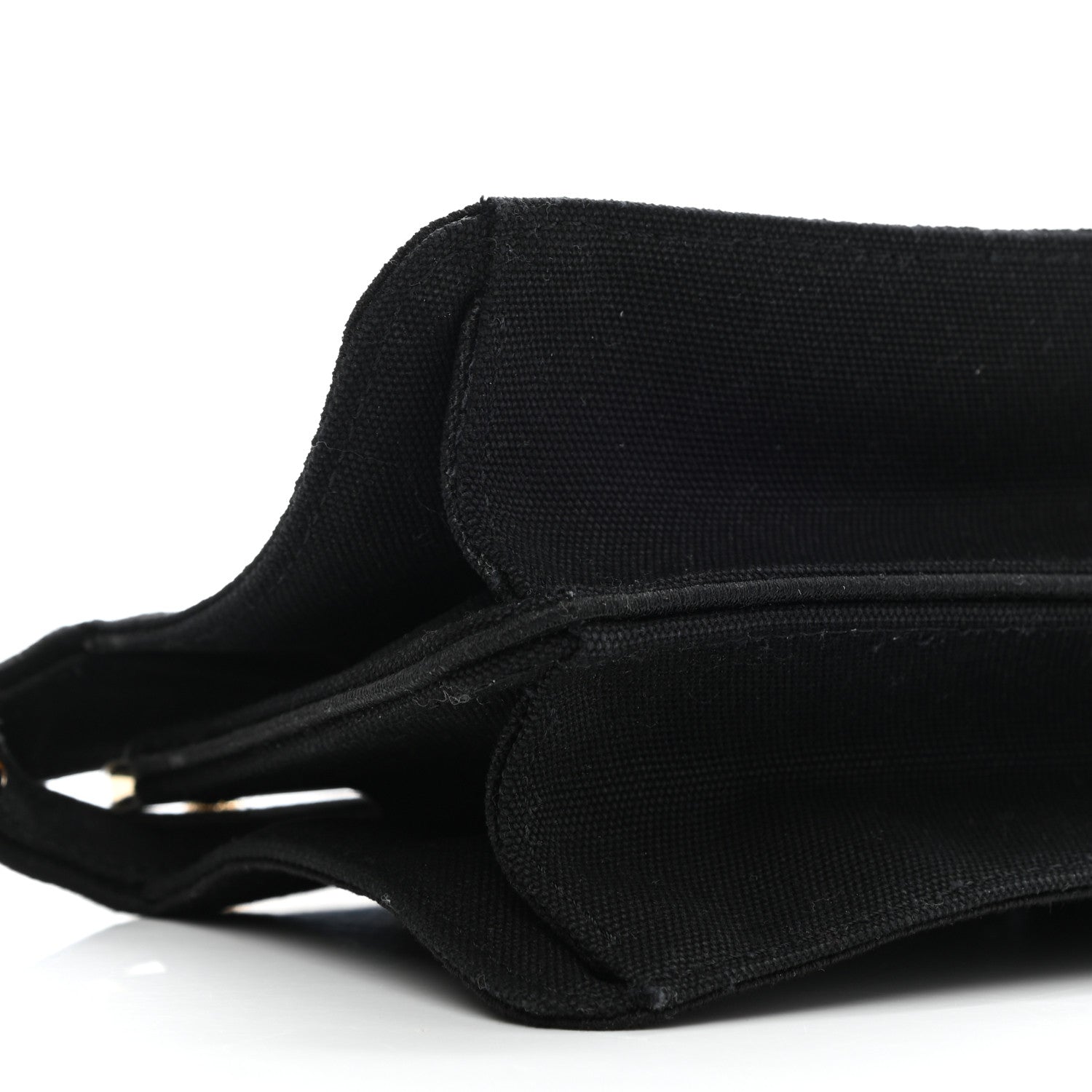 Fendi Canvas Floral Embroidered Small Peekaboo I SEE U East West Chain Satchel Black 8 of 9