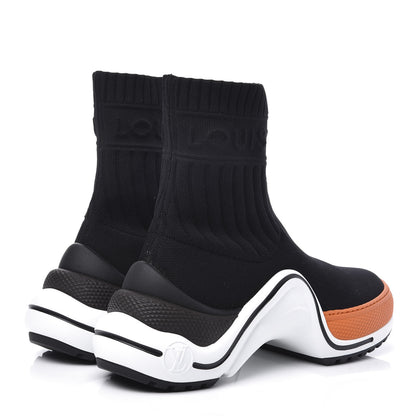 Louis Vuitton Stretch Textile LV Archlight Sneaker Boots 35.5 Black Orange 4 of 11